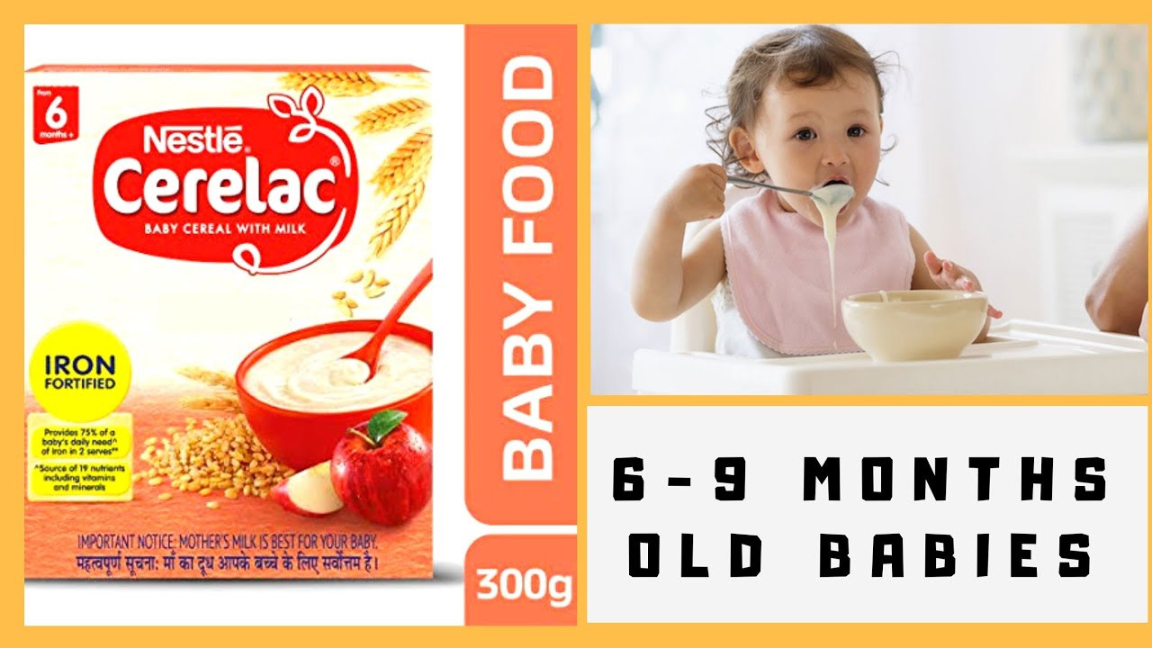 Baby Food Recipes 9 Months
 Cerelac Recipe 6 9 Months old baby food