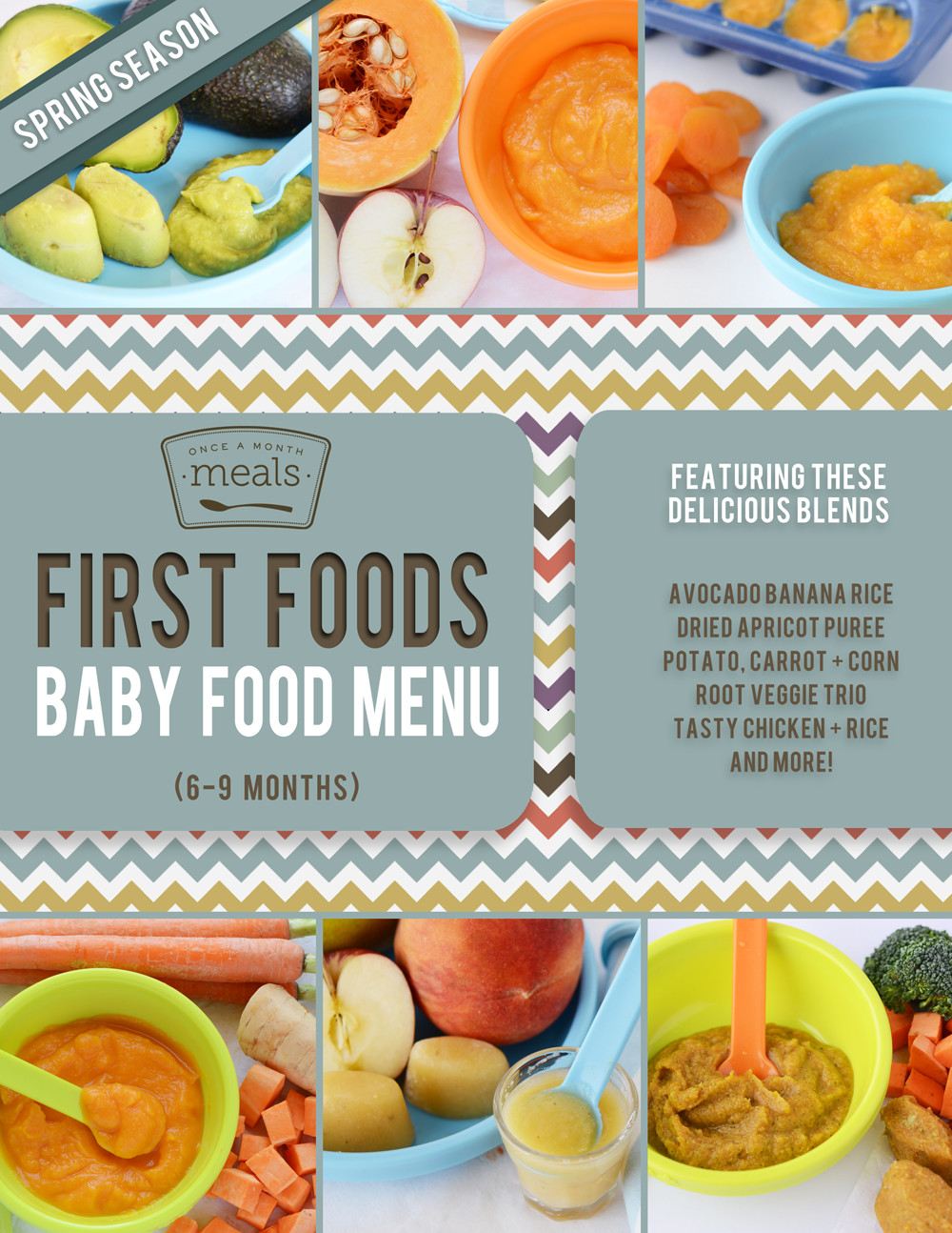 Baby Food Recipes 9 Months
 First Foods 6 9 Months Spring Baby Food Menu