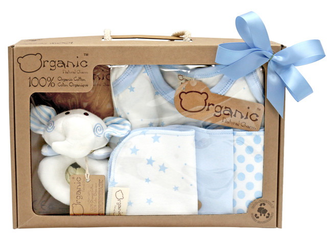 Baby Gift Botique
 New Born Baby Gift Natural Charm Organic Cotton Baby