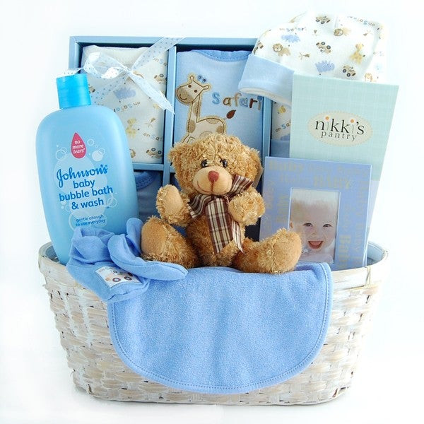 Baby Gift Boy
 Shop New Arrival Baby Boy Gift Basket Overstock