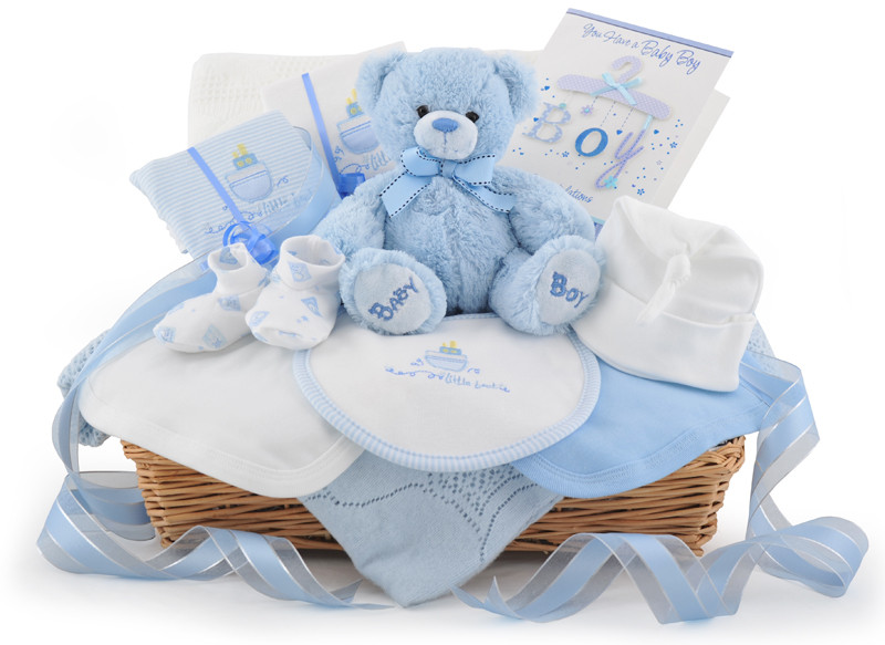 Baby Gift Boy
 Deluxe Baby Boy Gift Basket At £59 99