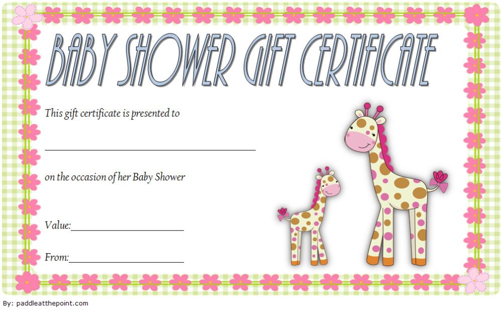 Baby Gift Certificate
 Baby Shower Gift Certificate Template FREE 3 With images