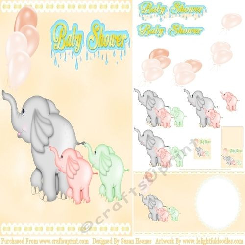 Baby Gift For Someone Who Has Everything
 CUP 846 This is a Three sheet Mini Kit and has