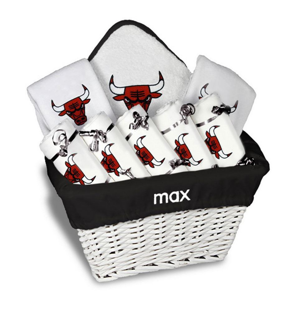 Baby Gifts Chicago
 Personalized Chicago Bulls Gift Basket