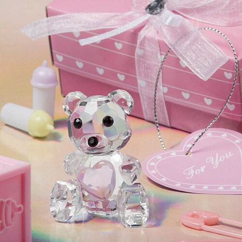 Baby Gifts Free Shipping
 DHL free shipping Crystal Teddy Bear Baby Shower favor