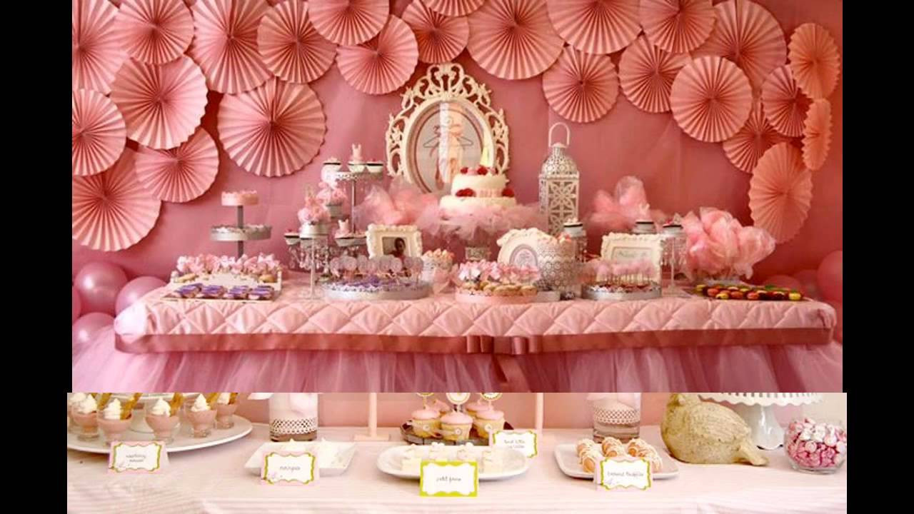 Baby Girl Birthday Decoration Ideas
 Baby girl birthday party themes decorations at home