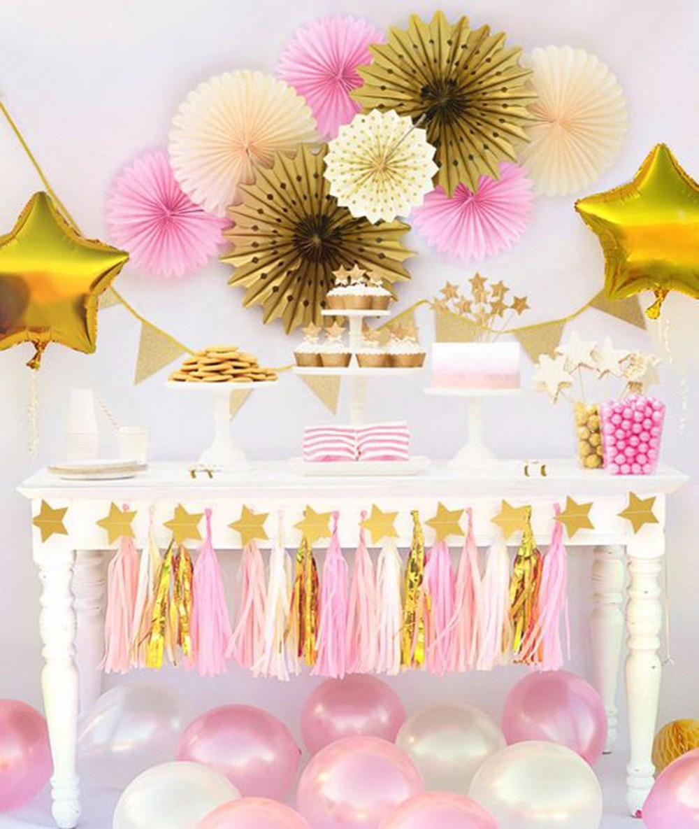 Baby Girl Birthday Decoration Ideas
 Happy Birthday Decoration for Girls Pink Theme Baby Shower