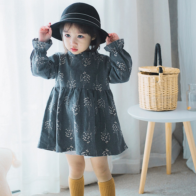 Baby Girl Fashion Clothes
 Baby Girl Dress 2018 Spring Fashion Children Clothing Long