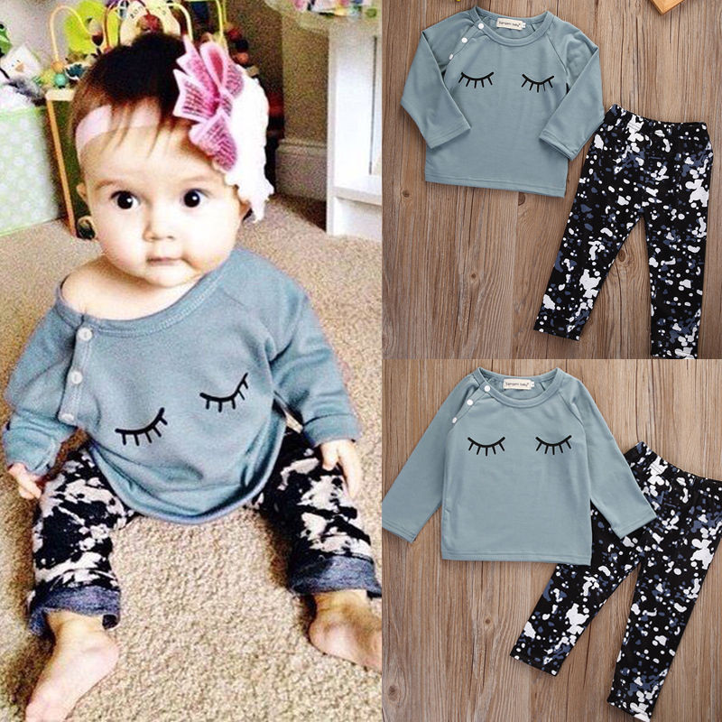 Baby Girl Fashion Clothes
 Toddler Kid Baby Girls Clothes Set Autumn Outfits Clothes