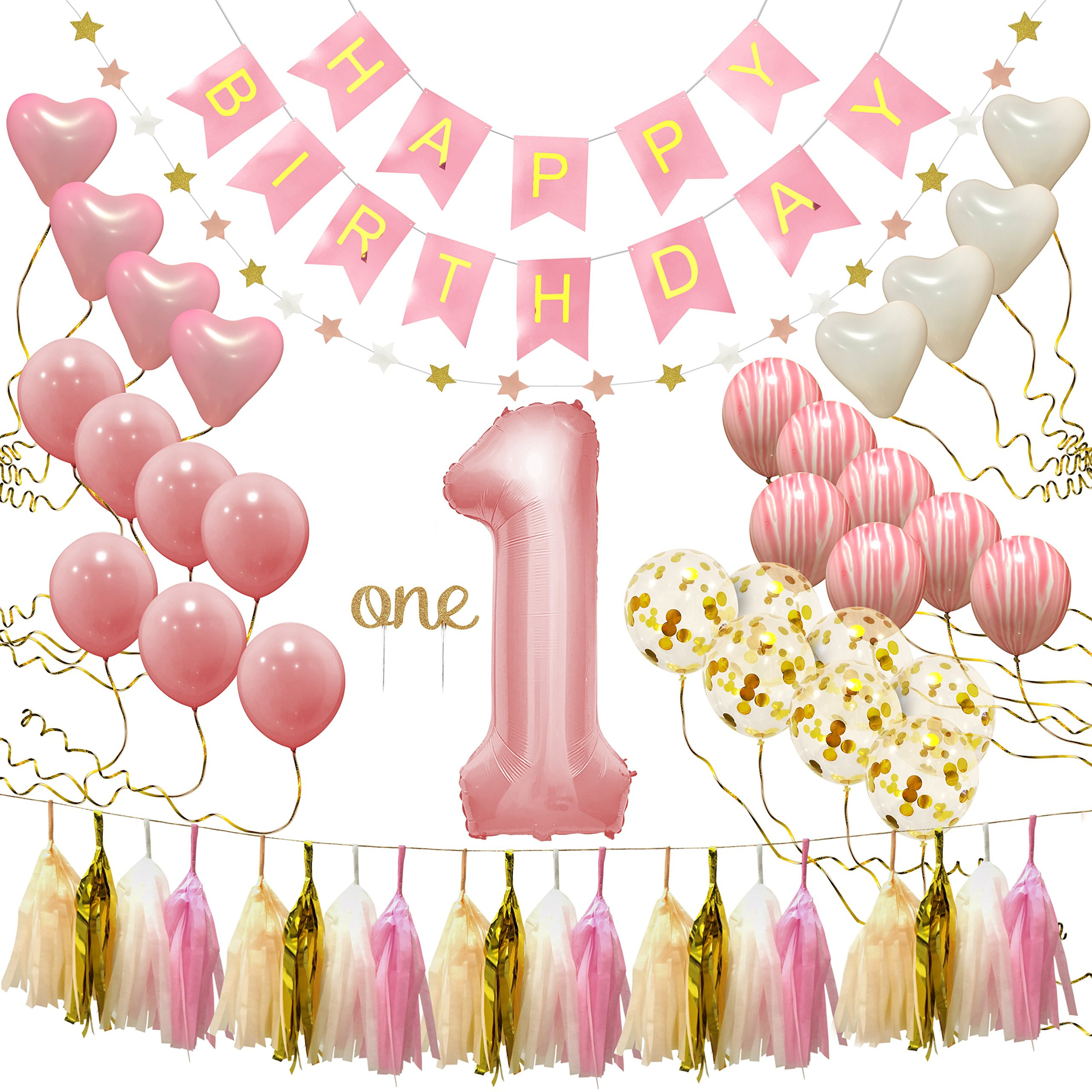 Baby Girl First Birthday Decoration Ideas
 First Birthday Decorations for Girl