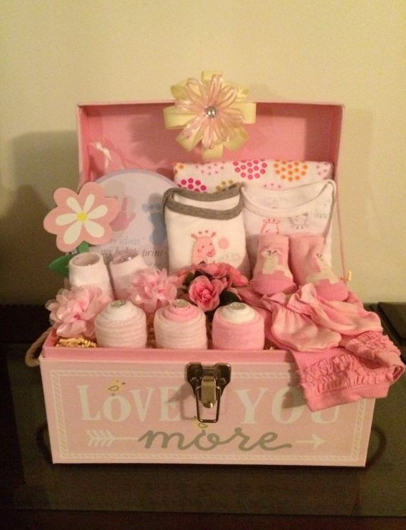 Baby Girl Gift Ideas Pinterest
 The 25 best Baby shower t basket ideas on Pinterest