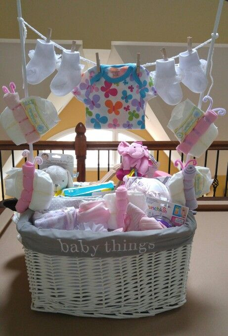 Baby Girl Gift Ideas Pinterest
 Here s a Pinterest inspired baby shower t I made for