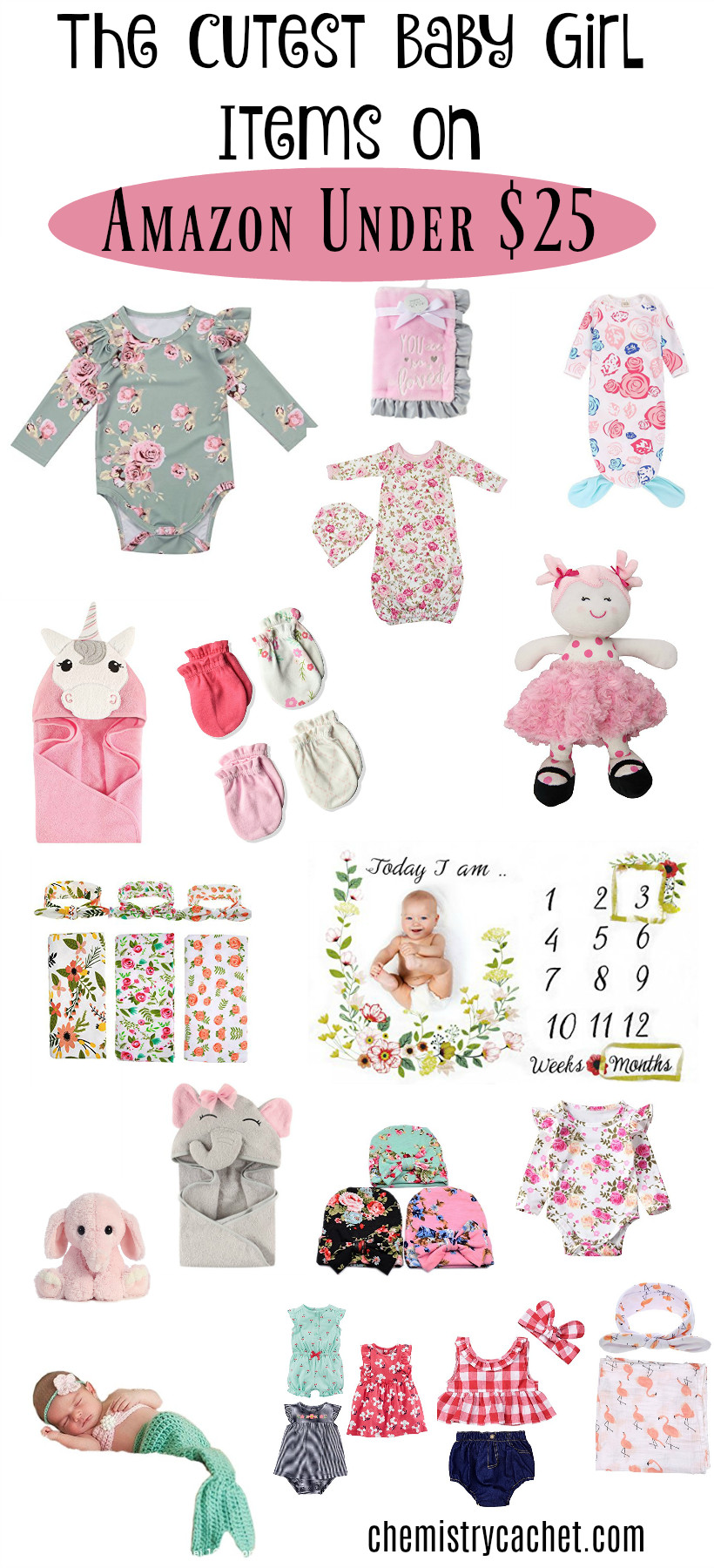 Baby Girl Gifts Amazon
 The Cutest Baby Girl Items on Amazon Under $25