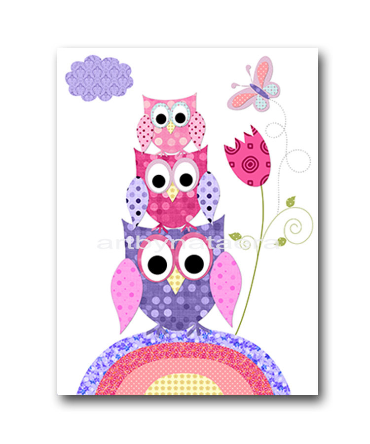 Baby Girl Owl Decor
 Owl Decor Owl Nursery Baby Girl Nursery Art Nursery wall art