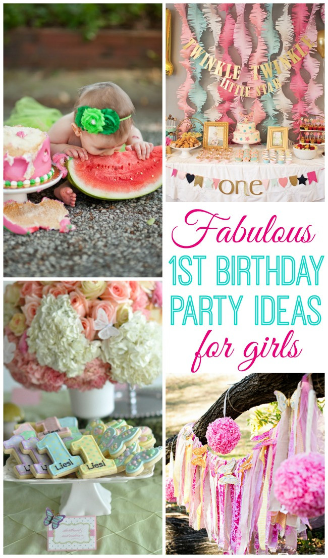 Baby Girls First Birthday Party Supplies
 Baby Girl Turns e Design Dazzle