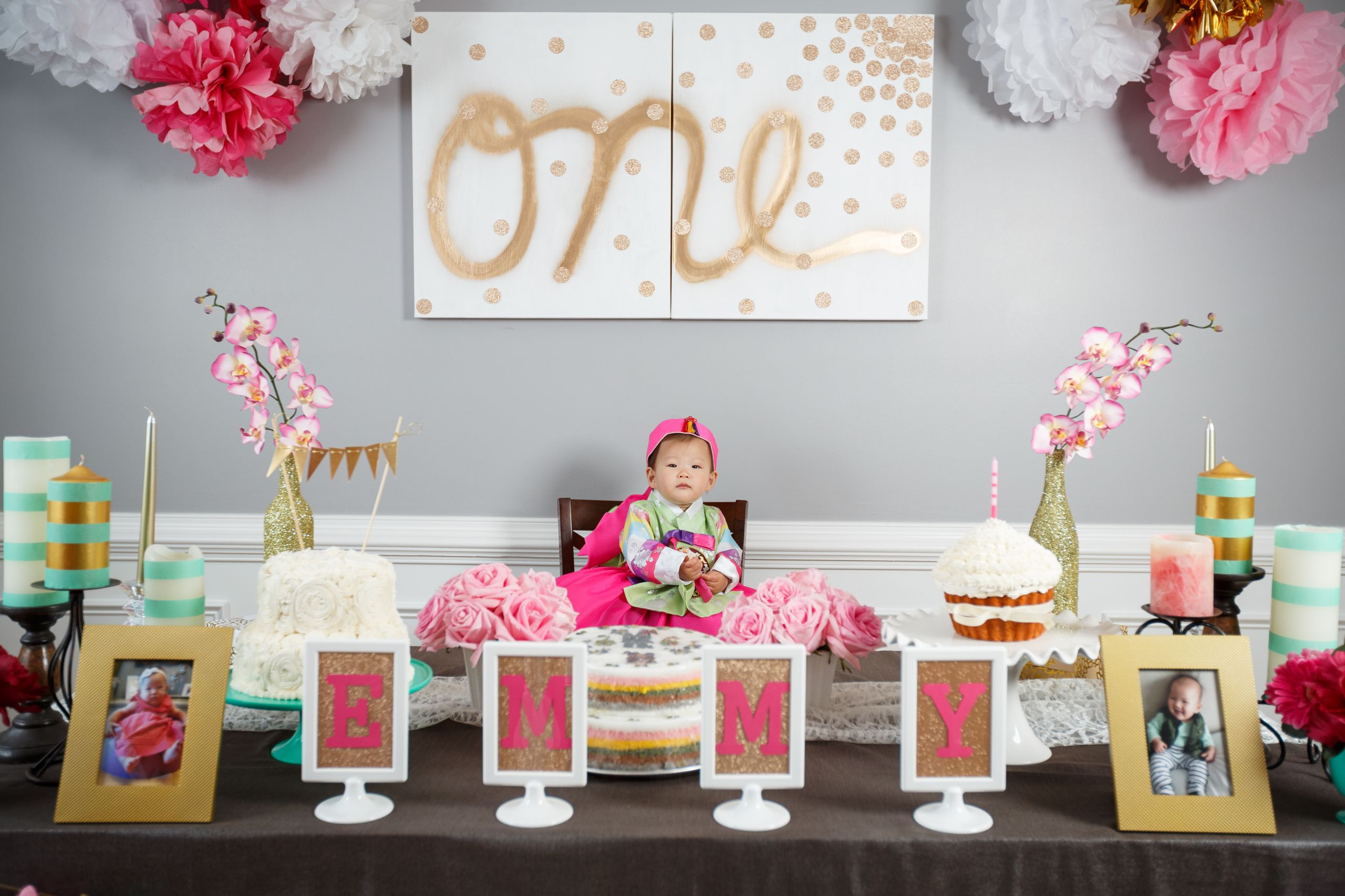 Baby Girls First Birthday Party Supplies
 Emmy s Dohl Korean 1st Birthday Party Love Your Abode