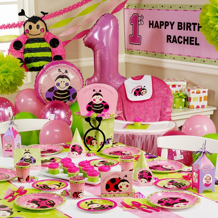 Baby Girls First Birthday Party Supplies
 Birthday