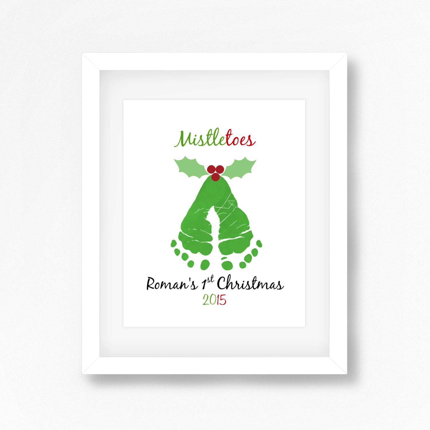 Baby Handprint Gift Ideas
 Babys 1st Christmas Gift Baby Footprint Art Babys 1st