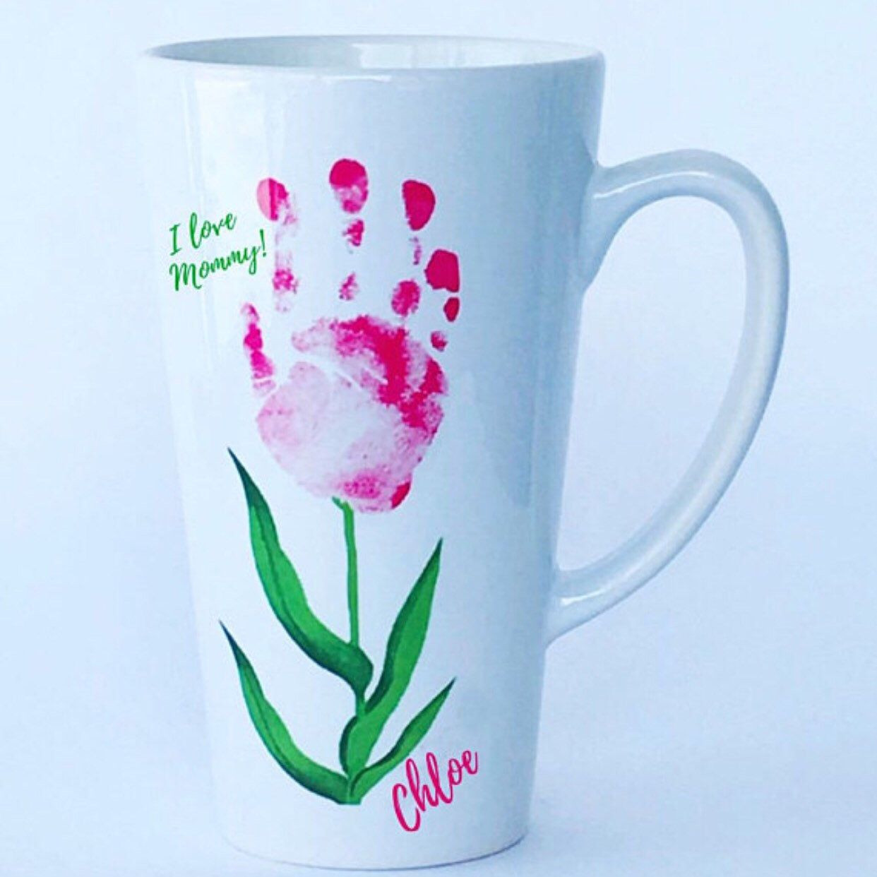 Baby Handprint Gift Ideas
 Baby Handprint Flower & Footprint Flower Latte Mug