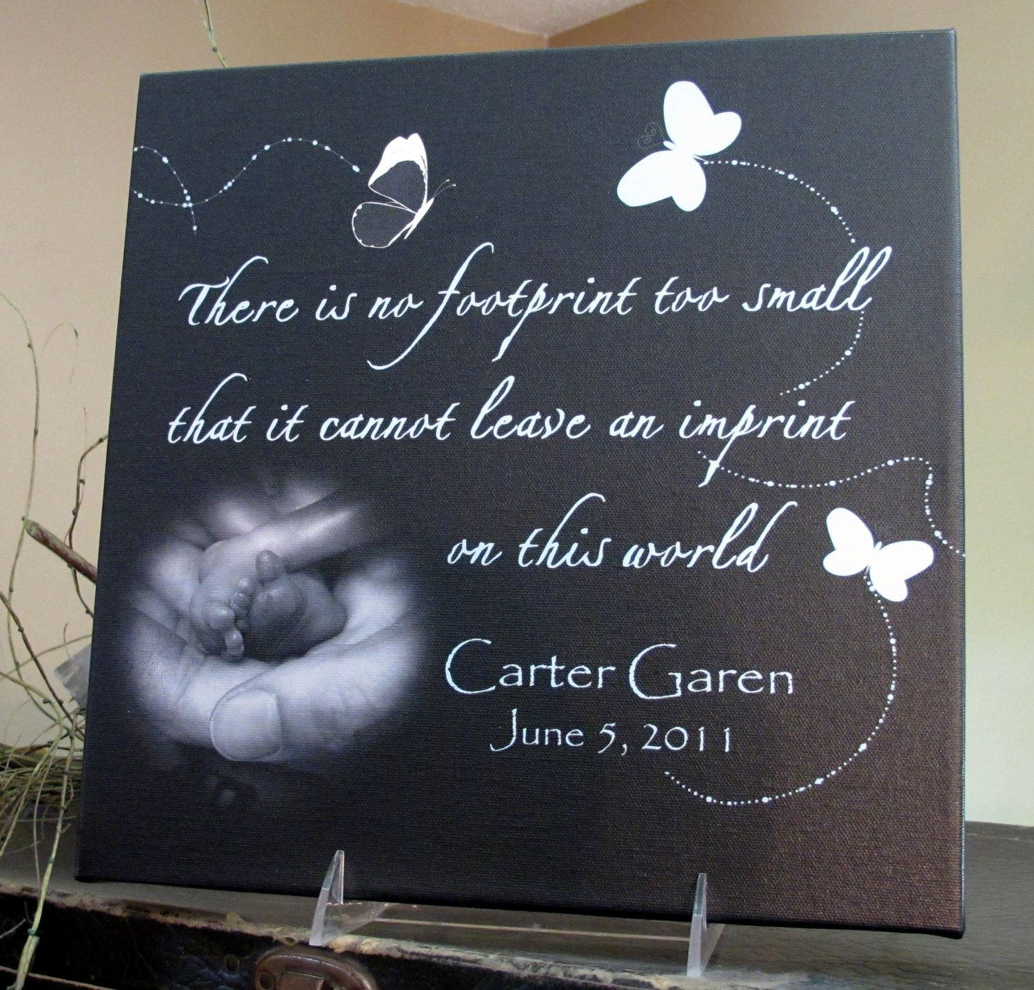 Baby Memorial Quotes
 Pin on canvas