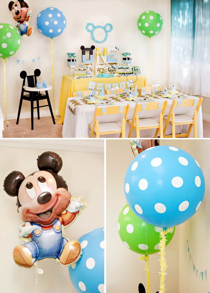 Baby Mickey Party Decorations
 Creative Mickey Mouse 1st Birthday Party Ideas Free