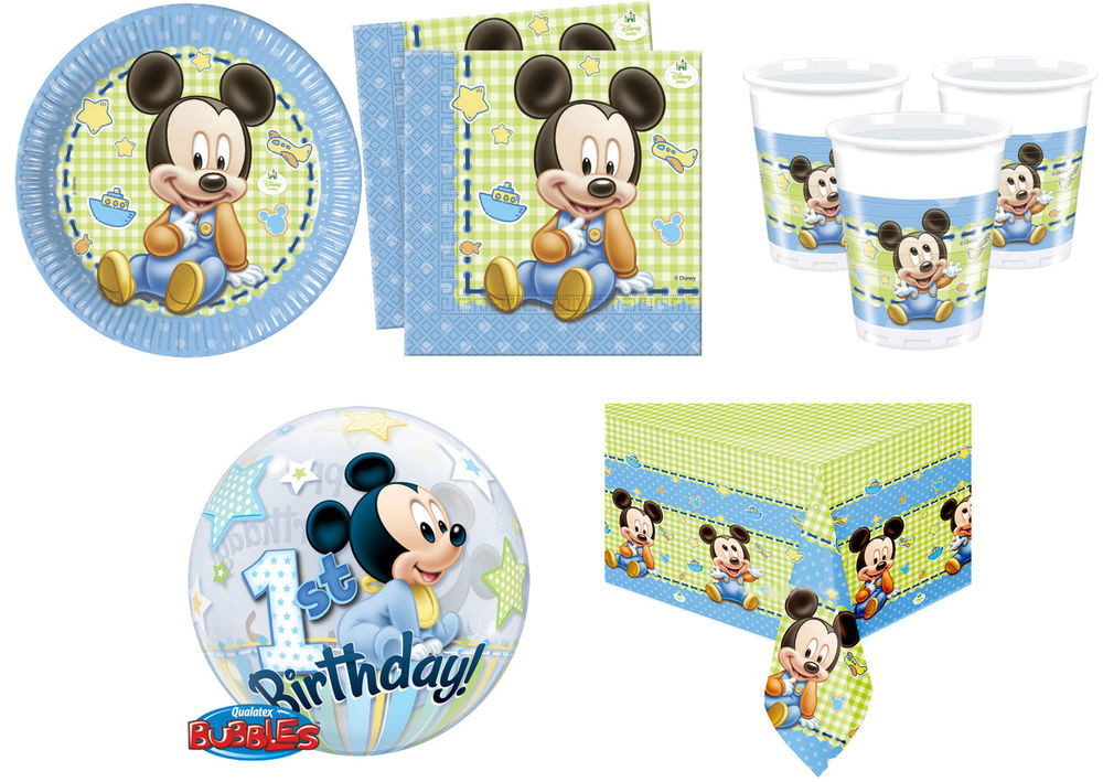Baby Mickey Party Decorations
 Baby Mickey Mouse Birthday Party Supplies Decorations Boy