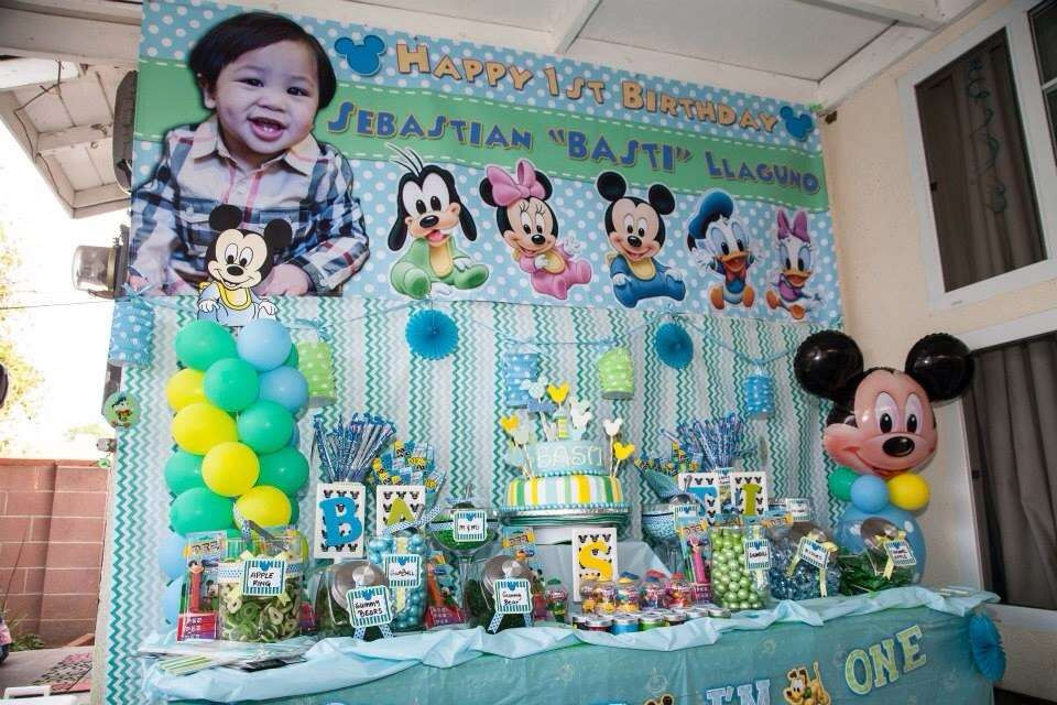 Baby Mickey Party Decorations
 Baby Mickey Mouse Birthday Party Ideas