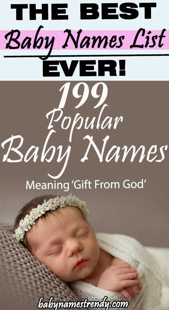 Baby Name Meaning Gift From God
 199 Popular Baby Names Meaning ‘Gift From God’