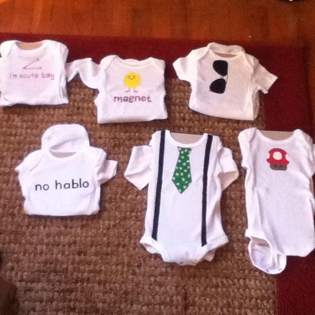 Baby Onesie Ideas For Decorating
 Hand painted onesies