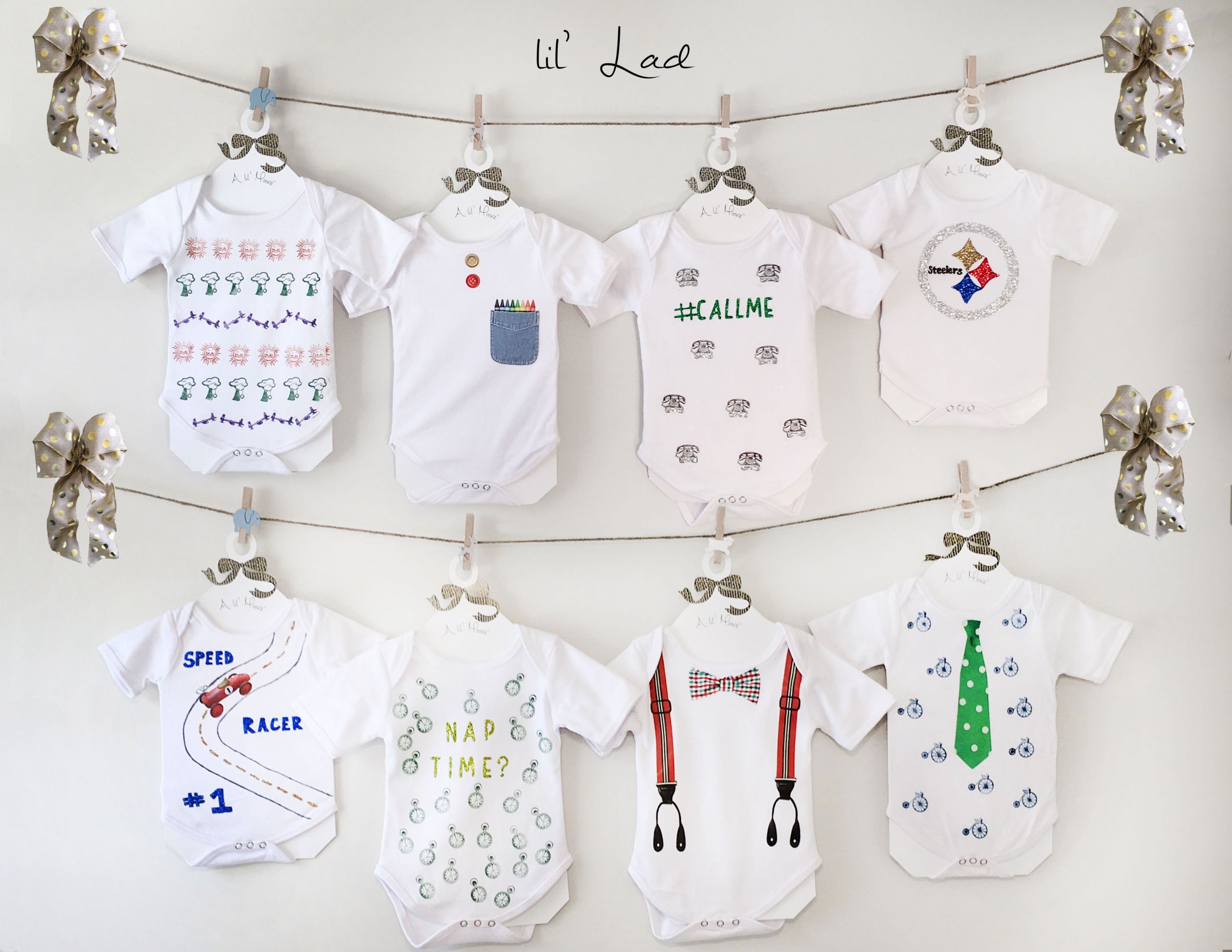 Baby Onesie Ideas For Decorating
 The Ultimate Baby Shower Gift A onesie decorating kit for