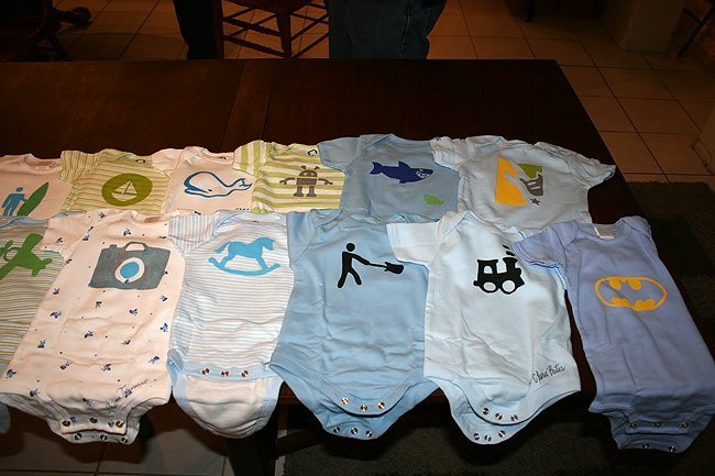 Baby Onesie Ideas For Decorating
 I Heart Pears Decorating onesies during baby shower