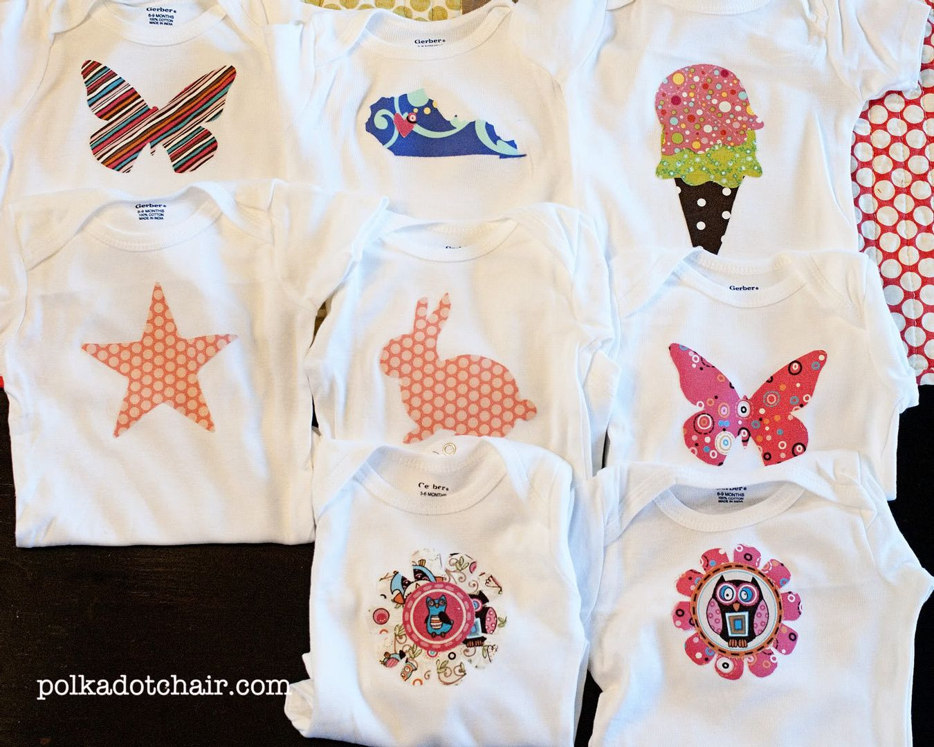 Baby Onesie Ideas For Decorating
 Baby Shower Crafts Decorate esie s The Polkadot Chair