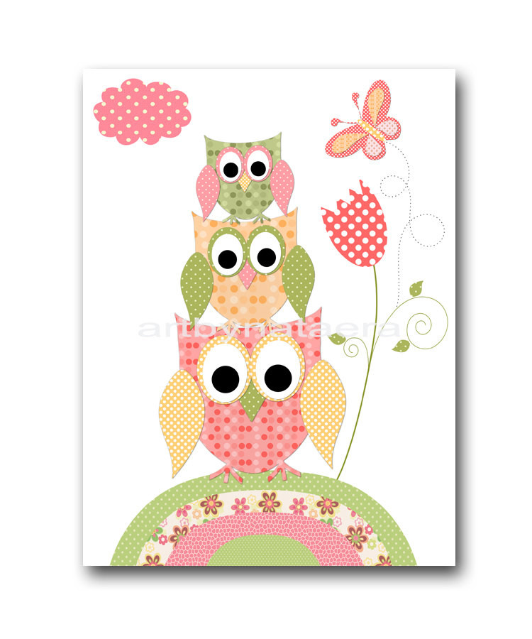 Baby Owl Decor
 Baby Wall Art Baby Girl Room Decor Owls Baby Girl Nursery