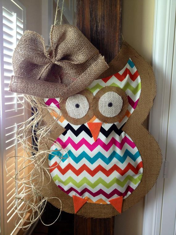 Baby Owls Decor
 Items similar to Owl Door Hanging Decoration Wreath