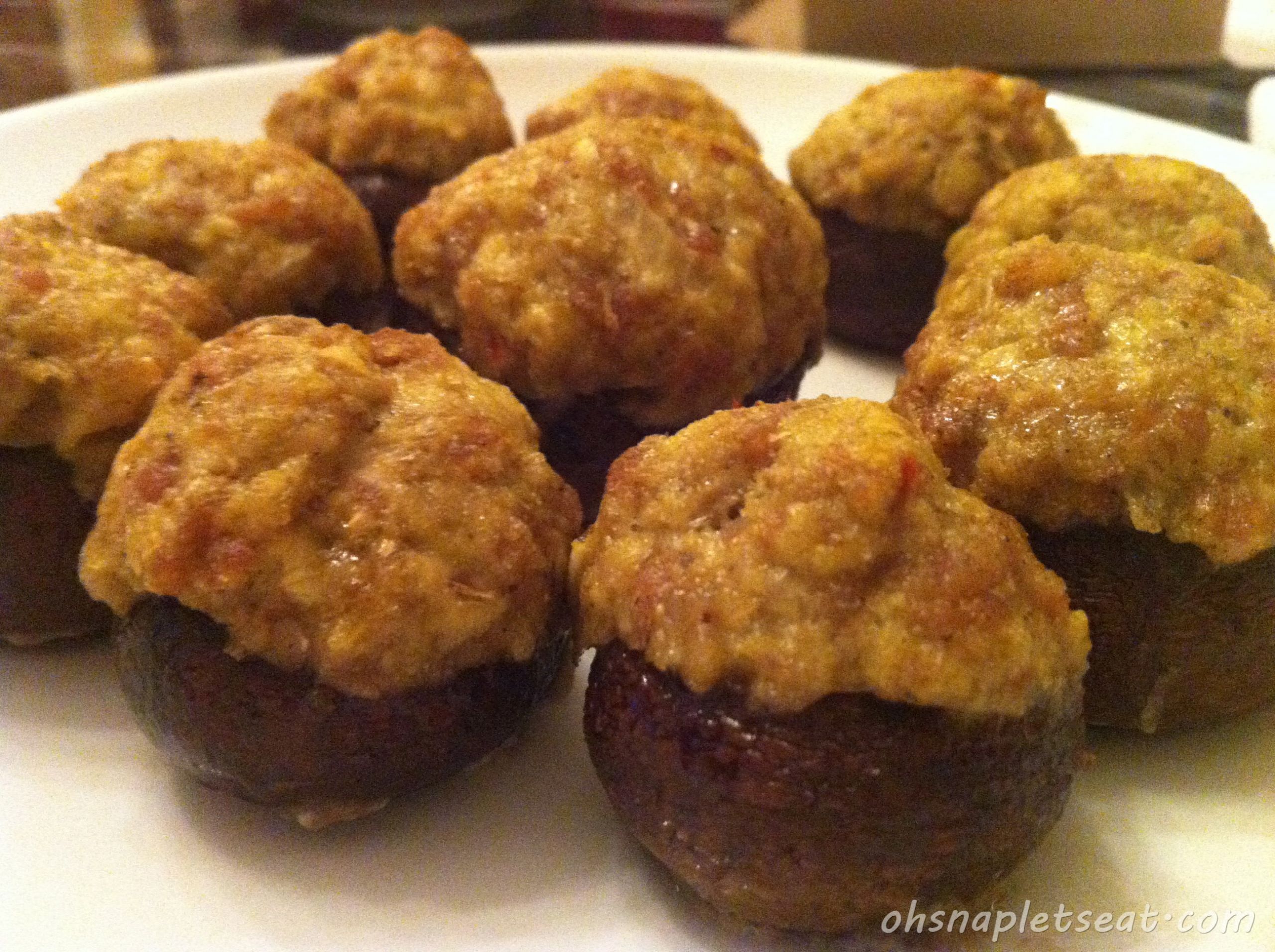 Baby Portobello Mushroom Recipes
 Sausage Stuffed Baby Portobello Mushrooms Oh Snap Let s