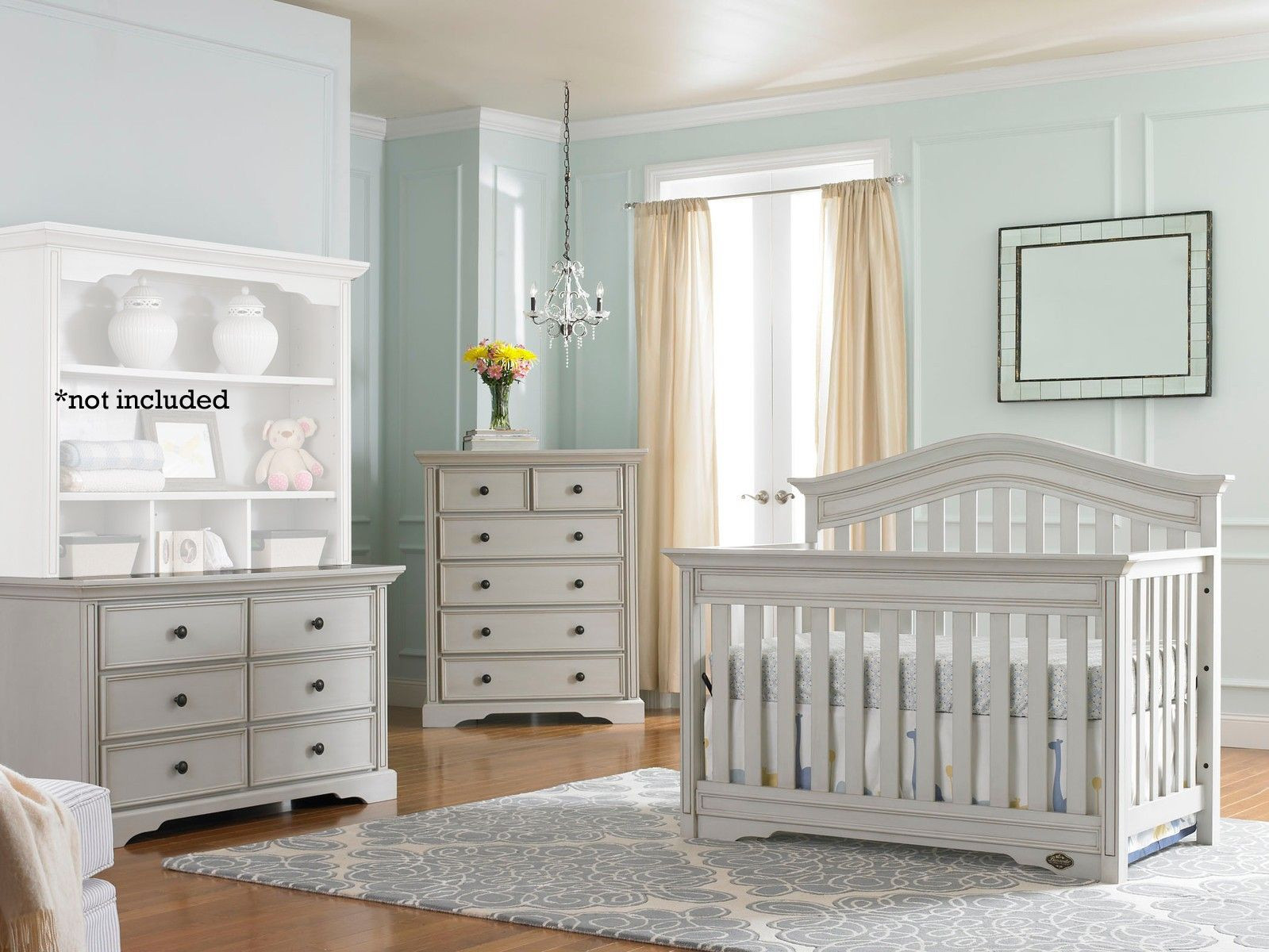 Baby Room Dressers
 Bonavita Westfield 3 Piece Nursery Set in Linen Gray
