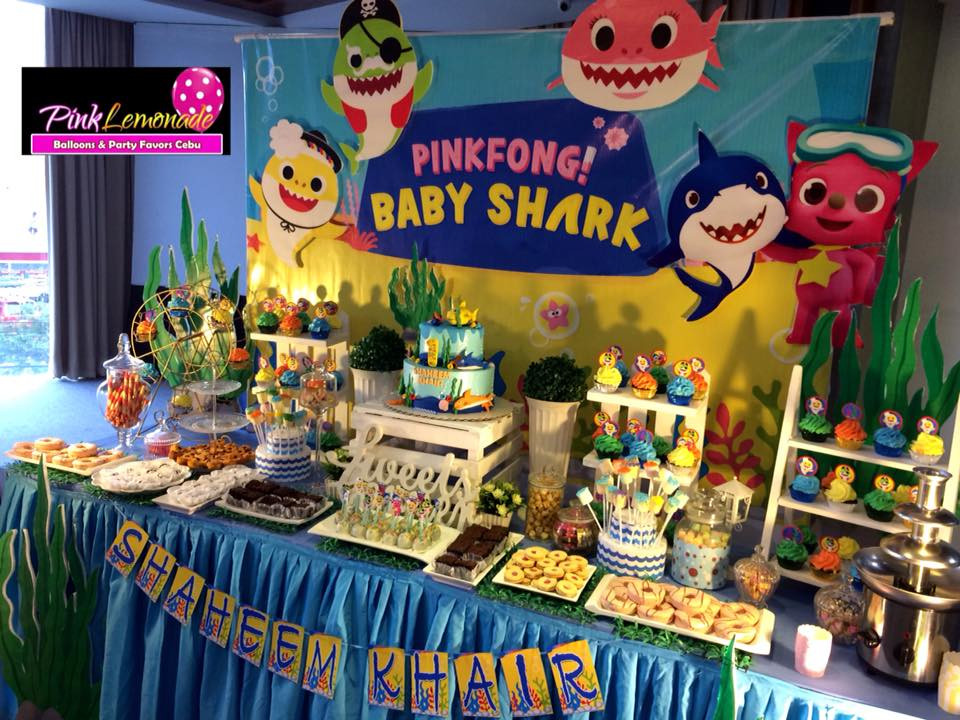Baby Shark Party Supplies
 Pink Lemonade Balloons and Party Favors Cebu Baby Shark