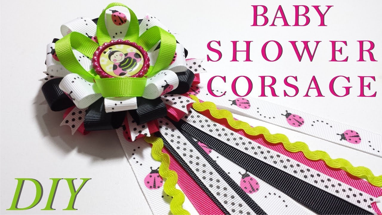 Baby Shower Corsage DIY
 o Hacer Lazos 🎀 DIY 119 Baby Shower Corsage Tutorial