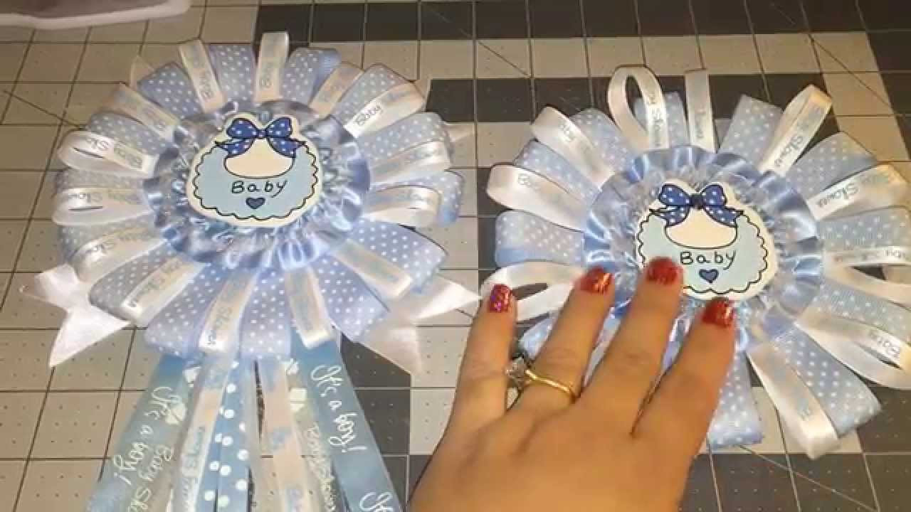 Baby Shower Corsage DIY
 Blue Baby Shower Corsage DIY Do it Yourself