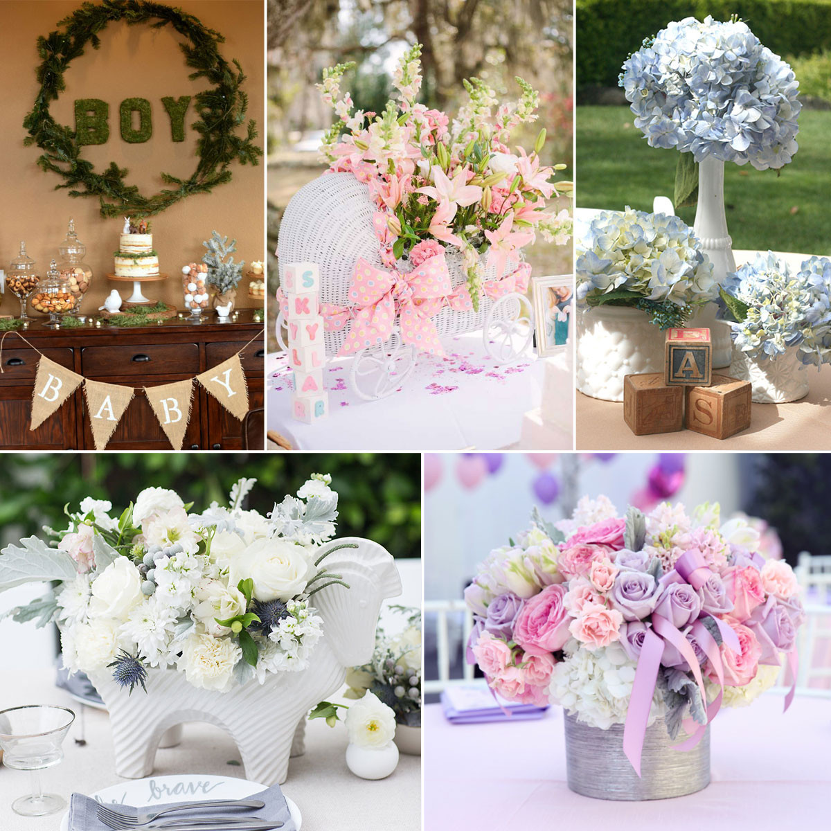 Baby Shower Decor
 Baby Shower Arrangement Ideas