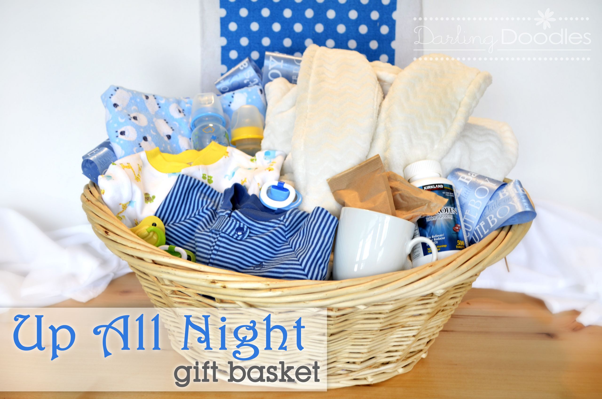 Baby Shower Gift Basket Ideas
 Up All Night Survival Kit Darling Doodles