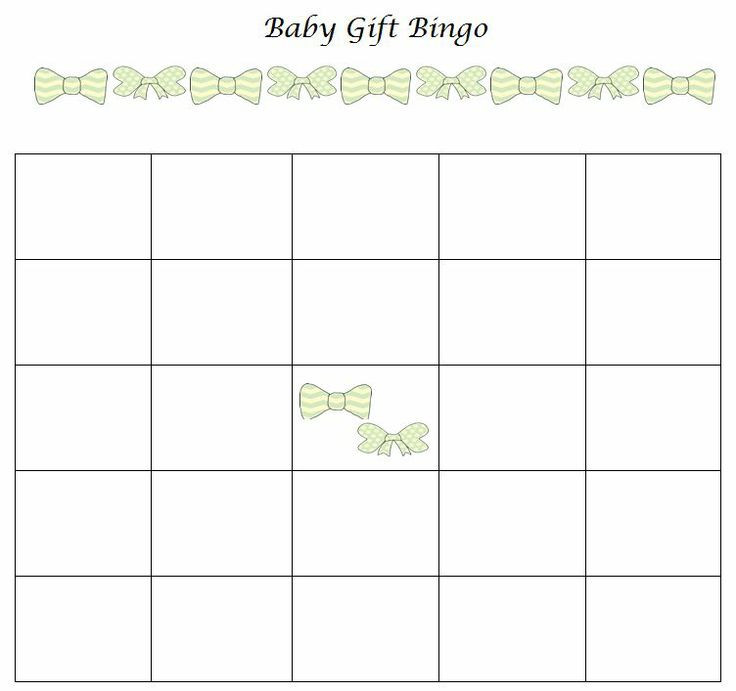 Baby Shower Gift Bingo Printable
 baby shower t bingo free printable
