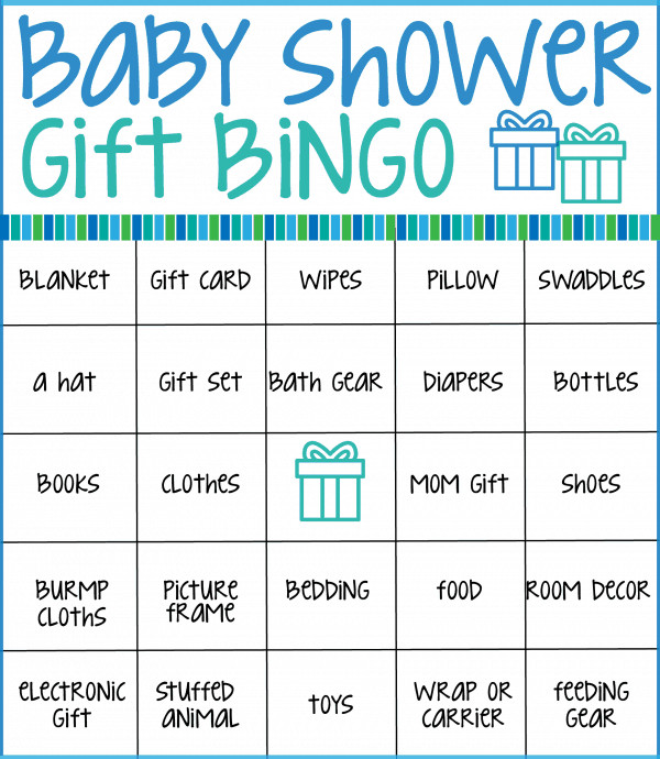 Baby Shower Gift Bingo Printable
 Baby Shower Bingo Cards ⋆ Real Housemoms
