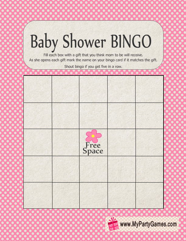 Baby Shower Gift Bingo Printable
 Baby Shower Gift Bingo Game – Free Printable