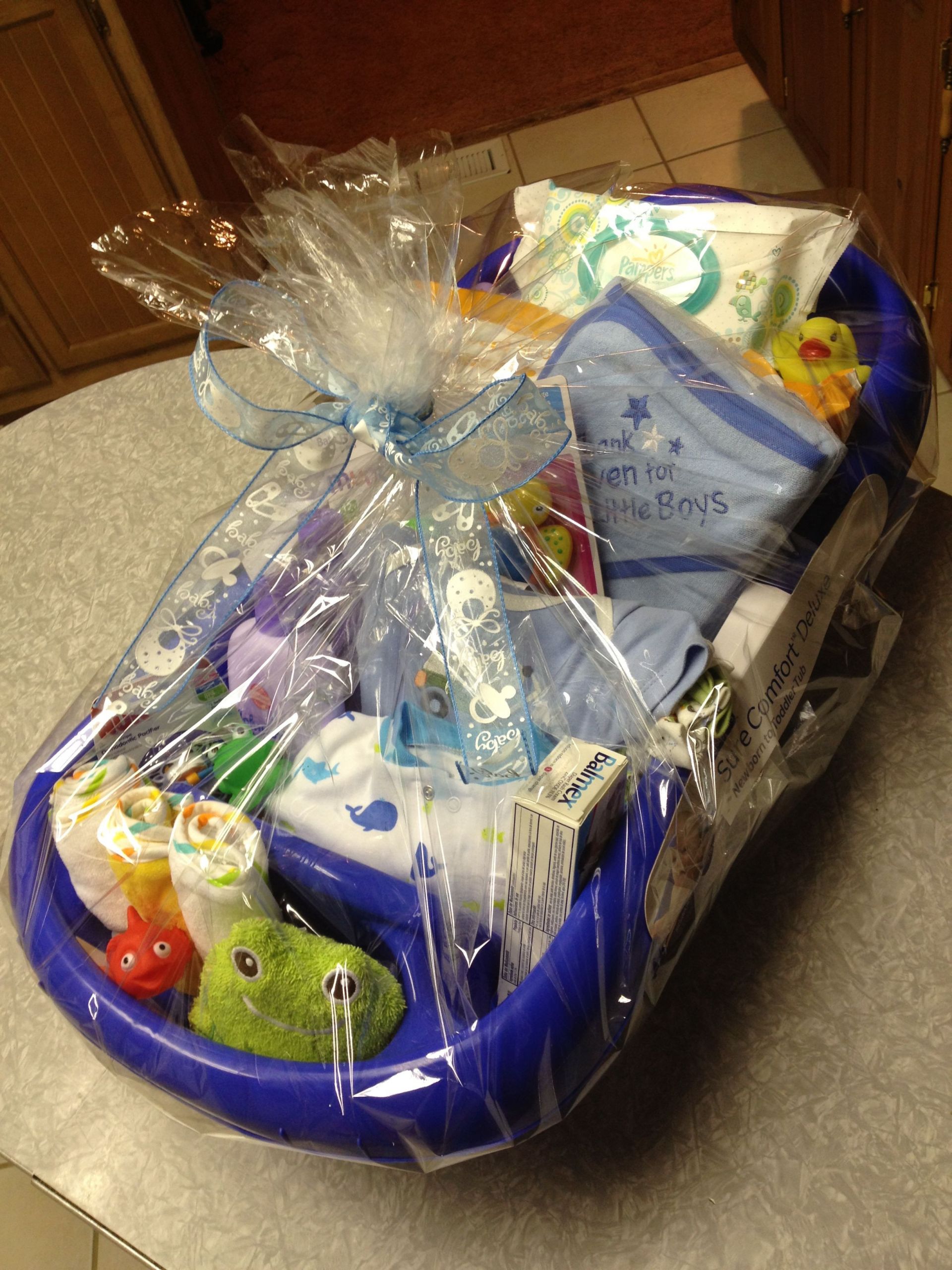 Baby Shower Gift Ideas Boy
 Baby boy bathtub t basket baby baskets