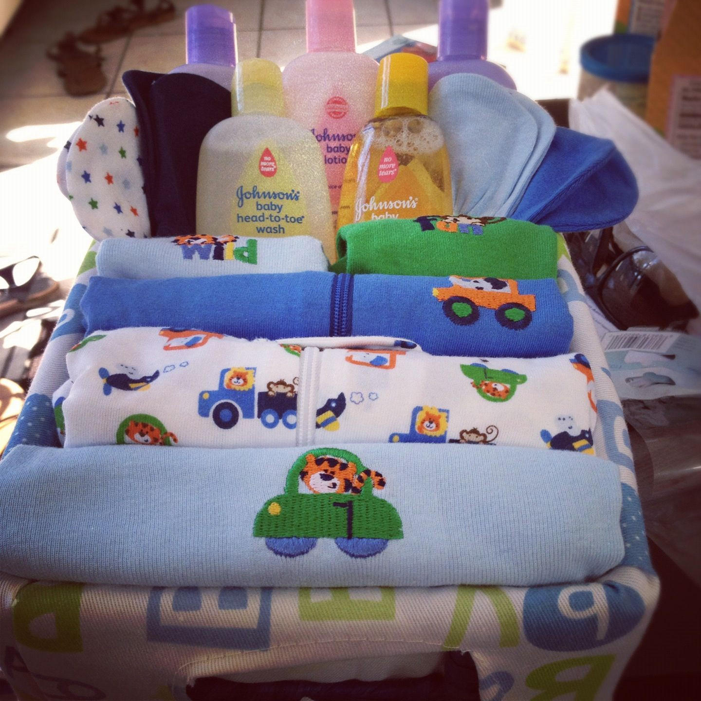 Baby Shower Gift Ideas Boy
 Baby shower DIY t basket boy t ideas