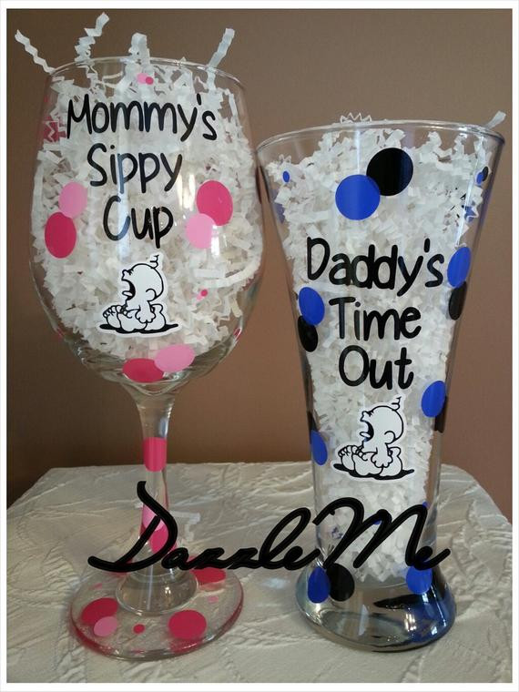 Baby Shower Gift Ideas For Mom And Dad
 Items similar to Cute Baby Shower Gift Mommys Sippy Cup