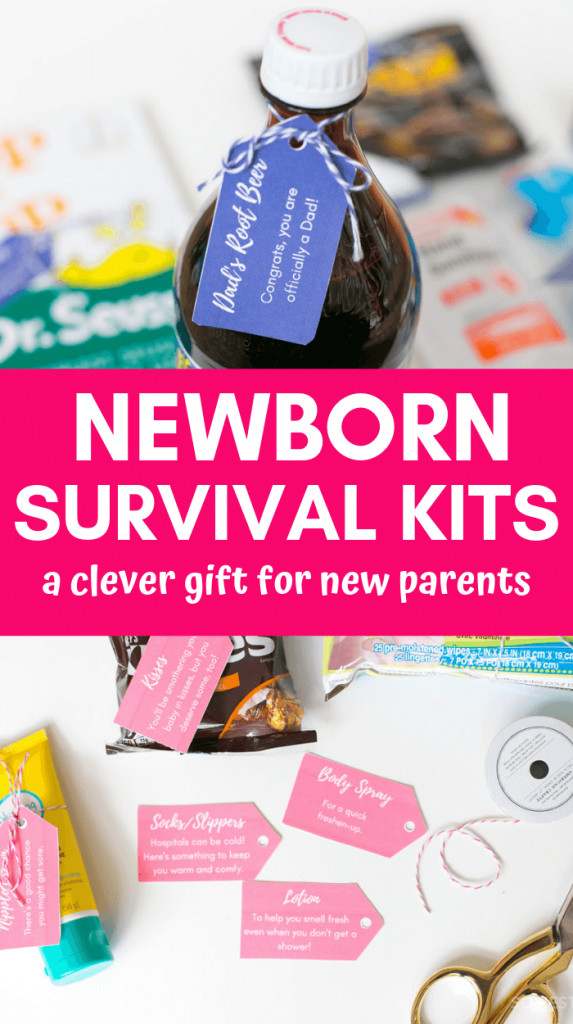 Baby Shower Gift Ideas For Mom And Dad
 Newborn Survival Kit Baby Gift For Parents So Festive