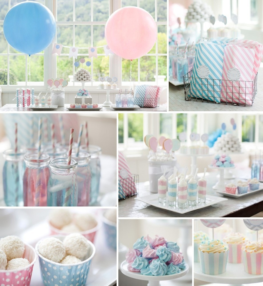 Baby Shower Party Decorations
 Baby pink baby blue party supplies set for kids prince