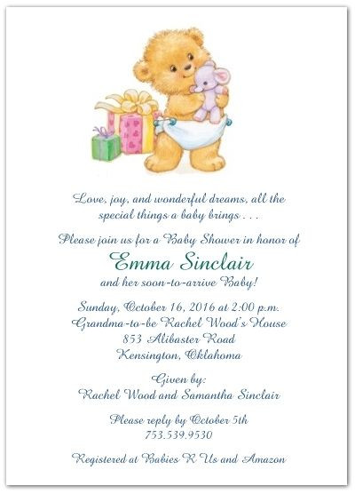 Baby Shower Quotes For Invitations
 cute wording for baby shower invites